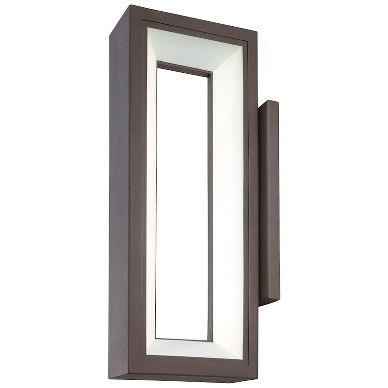 George Kovacs Skylight 16in LED Wall Sconce | Textured Dorian Bronze Contemporary | Hallway & Bathroom Accent | 5 x 7 x 16 in | Model P1201-615C-L