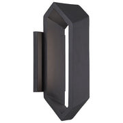 George Kovacs Pitch 12in LED Wall Sconce | Black Contemporary | Hallway & Living Room Accent | 5 x 4 x 12 in | Model P1204-066-L