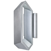George Kovacs Pitch 12in 1-Light LED Wall Sconce | Contemporary Sand Silver and Clear Glass | Hallway & Bedroom Accent | Model P1204-295-L