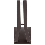 George Kovacs Tune 11in 1-Light Wall Sconce | Contemporary Sand Bronze Metal | Hallway & Living Room Accent | 5.25 x 3 x 11 in | Model P1212-287-L