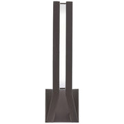 George Kovacs Tune 16in 1-Light LED Wall Sconce | Contemporary Sand Bronze | Living Room & Hallway Accent | 5 x 3 x 16 in | Model P1213-287-L