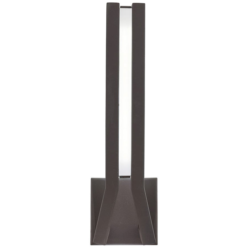 George Kovacs Tune 16in 1-Light LED Wall Sconce | Contemporary Sand Bronze | Living Room & Hallway Accent | 5 x 3 x 16 in | Model P1213-287-L
