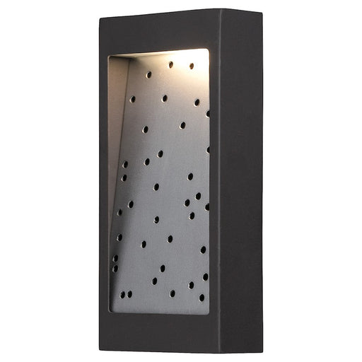 George Kovacs Pinball LED Pocket Lantern 5in Outdoor Sconce | Contemporary Oil Rubbed Bronze and Silver Dust | Covered Patio & | Model P1227-564-L