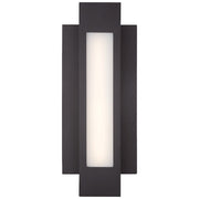 George Kovacs Pocket Lantern 6in 1-Light Outdoor Sconce | Contemporary Pebble Bronze | Covered Patio & Entryway | W 6 x D 2 x H | Model P1231-286-L