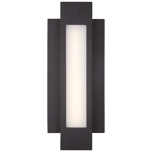 George Kovacs Pocket Lantern 6in 1-Light Outdoor Sconce | Contemporary Pebble Bronze | Covered Patio & Entryway | W 6 x D 2 x H | Model P1231-286-L