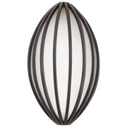 George Kovacs Corduroy LED Pocket Lantern 6in Outdoor Sconce | Contemporary Dorian Bronze and Etched White Glass | Covered Patio | Model P1232-615B-L