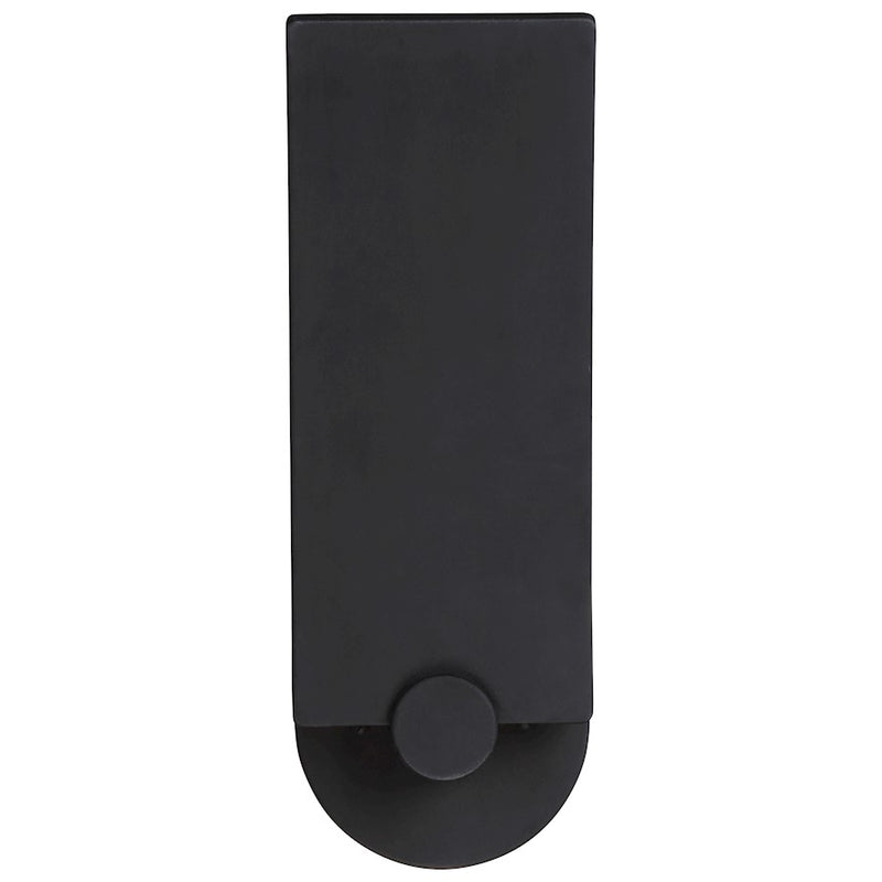 George Kovacs Flipout 14in 1-Light LED Wall Sconce | Contemporary Black | Hallway & Bedroom Accent | 5 x 4 x 14 in | Model P1235-066-L