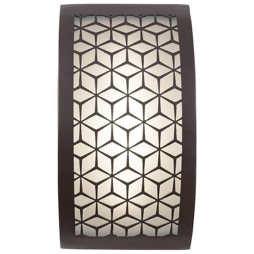 George Kovacs Copula 10in LED Outdoor Sconce | Modern Alder Bronze Aluminum | Entryway & Porch | 3 x 5 x 10 in | Model P1238-246-L