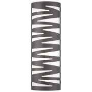 George Kovacs Teeter 16in LED Pocket Lantern | Contemporary Pebble Bronze Outdoor Sconce | Entryway & Patio Accent | 6 x 3 x 16 in | Model P1242-286-L