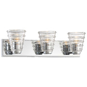 George Kovacs Arctic 3-Light Bathroom Vanity Light | Contemporary Chrome Vanity Lighting | Bathroom Vanity | 23 x 6 x 7 in | Model P1293-077