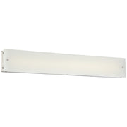 George Kovacs Button 35in 1-Light Bathroom Vanity Light | Brushed Nickel and Etched Glass | Bathroom Vanity | 35 x 3 x 6 in | Model P1324-084-L