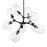 Minka George Kovacs Nexpo 9 Light Chandelier, Coal/Glass