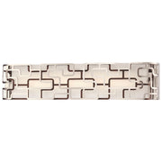 George Kovacs Alecia's Tiers 25in 1-Light LED Bath Vanity Light | Transitional Brushed Nickel & Bronze Patina Metal | Bathroom & | Model P1423-674-L