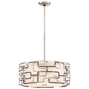 George Kovacs Alecia's Tiers 25in LED Pendant | Transitional Brushed Nickel and Bronze Patina | Kitchen Island & Dining Room | W | Model P1427-674-L