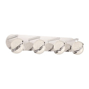 George Kovacs Silver Slice 28in 4-Light LED Bath Vanity | Contemporary Chrome | Bathroom & Powder Room | 28.25 x 6.5 x 6.5 in | Model P1434-077-L