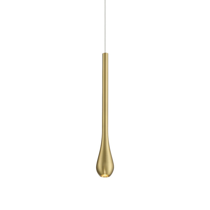 Minka George Kovacs Pingo 1 Light Mini Pendant, Soft Brass/Clear - P1461-695-L