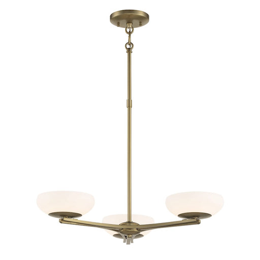 Minka George Kovacs Scale 3-Light LED Chandelier | Transitional Soft Brass | Dining Room & Living Room | 24 x 17 in | Model P1463-695-L