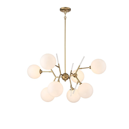 Minka George Kovacs Polares 8-Light Chandelier | Transitional Honey Gold Finish | Dining Room & Living Room | 36 x 36 x 26 in | Model P1488-248