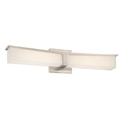 Minka George Kovacs Plane 24in LED Bath Vanity Light | Brushed Nickel Steel | Bathroom Vanity & Powder Room | 24 x 3.88 x 5 in | Model P1533-084-L