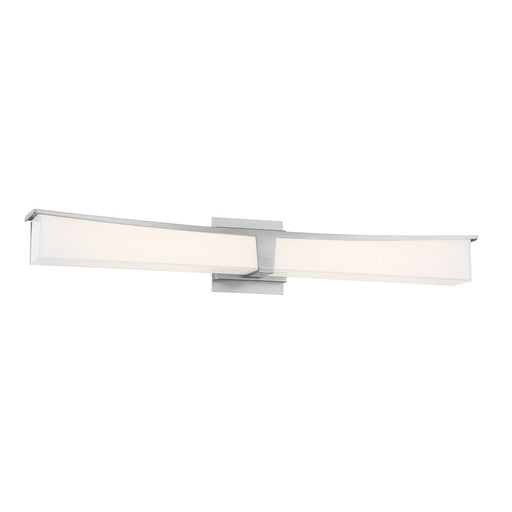 Minka George Kovacs Plane 30in 1-Light LED Bath Vanity Light | Transitional Brushed Nickel | Double Vanity & Powder Room | Model P1534-084-L