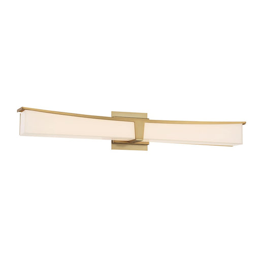 Minka George Kovacs Plane 30in 1-Light LED Bath Vanity Light | Transitional Honey Gold Metal | Bathroom Vanity & Powder Room | Model P1534-248-L
