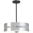 Minka George Kovacs Grid 3 4 Light Semi Flush/Pendant, Coal/Nickel