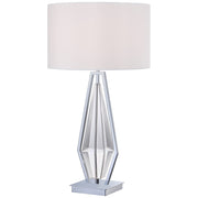 George Kovacs P1606-077 1-Light Table Lamp | Chrome Contemporary | Living Room & Bedroom Accent | 17 x 31 in | Model P1606-077
