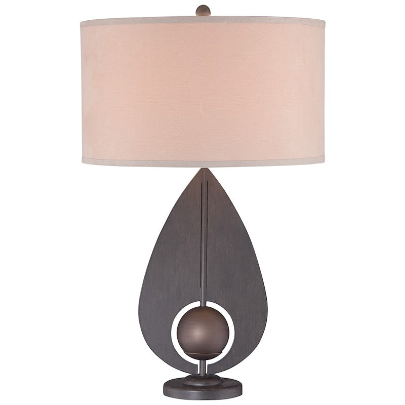 George Kovacs P1616-0 1-Light Table Lamp | Iron with Antique Bronze Accents Contemporary | Living Room & Bedroom Accent | Model P1616-0