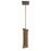 Minka George Kovacs Interszioni 1 Light Pendant, Iron/Faux Walnut - P1641-895-L