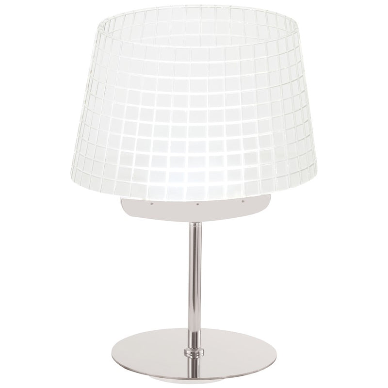 George Kovacs LED 19in Table Lamp | Chrome Acrylic | Desk & Home Office | 19 x 12 x 19 in | Model P1651-077-L