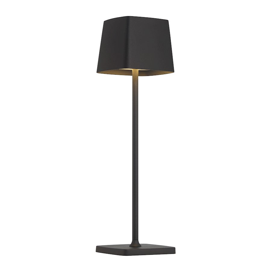 Minka George Kovacs Task Portables LED Table Lamp/Battery, Coal - P1665-66A-L