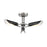 Minka George Kovacs Turbine 3 Light Semi Flush, Coal/Nickel/White