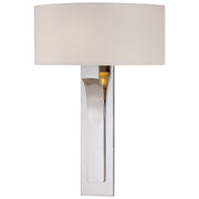 George Kovacs Wall Sconce | Contemporary Polished Nickel | Hallway & Bedroom Accent Light | 12 x 4 x 17 in | Model P1705-613