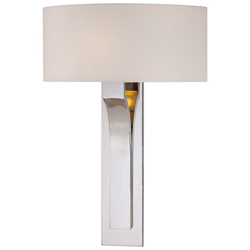 George Kovacs Wall Sconce | Contemporary Polished Nickel | Hallway & Bedroom Accent Light | 12 x 4 x 17 in | Model P1705-613