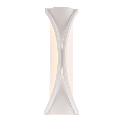 George Kovacs Roll Up 23in 1-Light Outdoor LED Wall Sconce | Contemporary Sand White | Covered Patio & Entryway | Model P1751-655-L