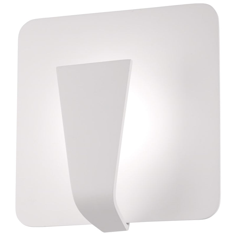 George Kovacs Waypoint LED Wall Sconce | Modern Sand White Finish | Hallway & Bedroom Accent Light | 9 in H | Model P1775-655-L