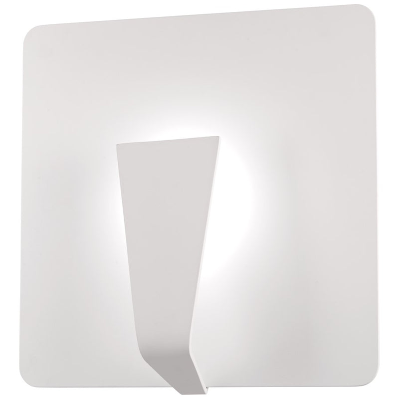 George Kovacs Waypoint 13.75in LED Wall Sconce | Modern Sand White Finish | Hallway & Living Room Accent Light | Model P1776-655-L