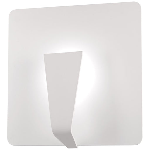 George Kovacs Waypoint 13.75in LED Wall Sconce | Modern Sand White Finish | Hallway & Living Room Accent Light | Model P1776-655-L