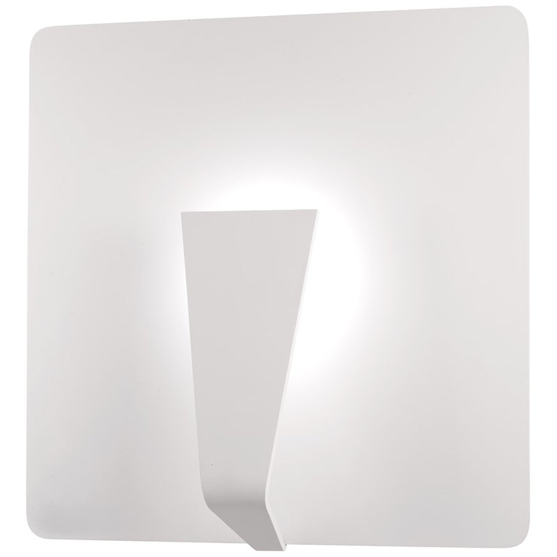 George Kovacs Waypoint 18in LED Wall Sconce | Modern Sand White Finish | Hallway & Bedroom Accent Light | 18 x 5 x 18 in | Model P1777-655-L