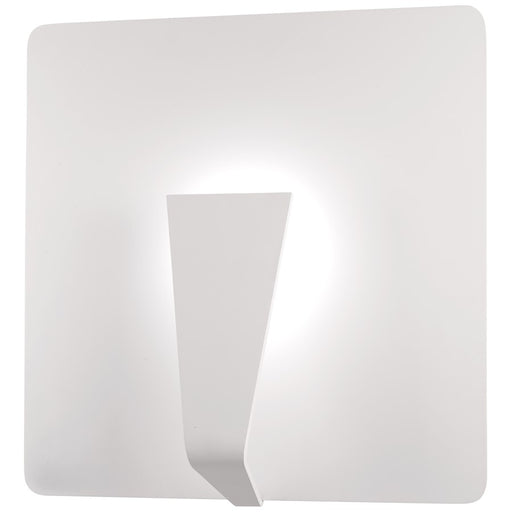 George Kovacs Waypoint 18in LED Wall Sconce | Modern Sand White Finish | Hallway & Bedroom Accent Light | 18 x 5 x 18 in | Model P1777-655-L
