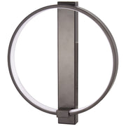 George Kovacs Bypass 13in 1-Light LED Wall Sconce | Modern Chocolate Finish and Acrylic Shade | Hallway & Bedroom Accent | Model P1779-675-L