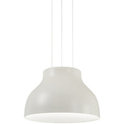 George Kovacs Kettle Up 17in LED Pendant | Modern Matte White and Acrylic | Kitchen Island & Dining Room | 17 x 10 in | Model P1780-044B-L