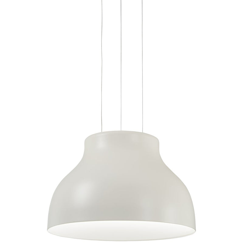 George Kovacs Kettle Up 17in LED Pendant | Modern Matte White and Acrylic | Kitchen Island & Dining Room | 17 x 10 in | Model P1780-044B-L