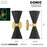 Minka George Kovacs Conic 2 Light Wall Sconce, Honey Gold