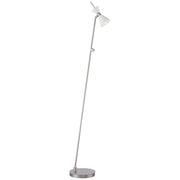 George Kovacs Conic 53in Floor Lamp | Retro Contemporary Glitter Gloss White Shade | Living Room & Reading Nook Task Light | Model P1829-44F-L