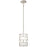 Minka George Kovacs Missing Link 1 Light Mini Pendant, Nickel/White