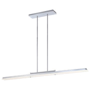 George Kovacs Twist & Shout 46in LED Island Light | Contemporary Chrome | Kitchen Island & Dining Room | 46 x 3 x 2 in | Model P1902-077-L