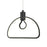 Minka George Kovacs Edison's Outline 8" Pendant, Coal/Silicone - P1903-66A-L