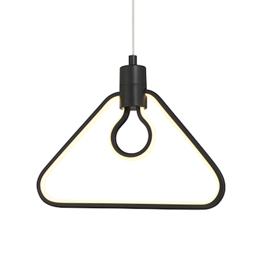 Minka George Kovacs Edison's Outline 9" Pendant, Coal/Silicone - P1905-66A-L