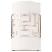 George Kovacs Alecia's Necklace 1-Light Wall Sconce | Contemporary Brushed Nickel | Hallway & Bedroom Accent Light | 6 x 4 x 10 in | Model P195-084